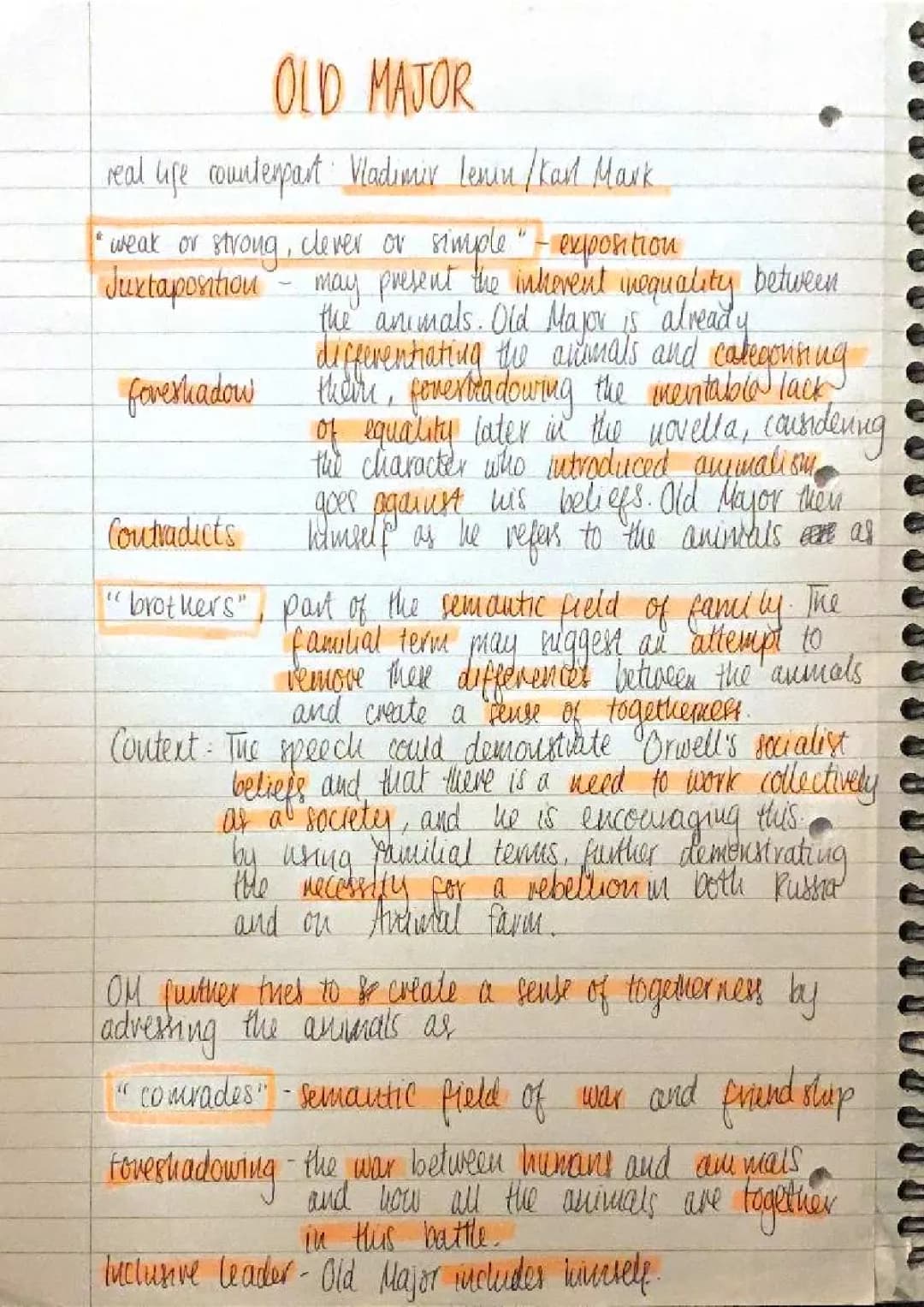 Grade 9 Old Major Animal Farm Analysis - Quotes, Essays, and More!