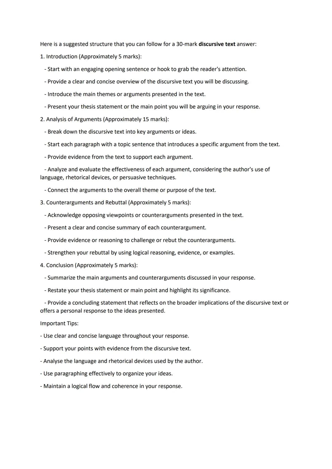 When structuring an answer for a 30-mark opinion article on the AQA board A-level English
Language exam
1. Introduction (approximately 2-3 m