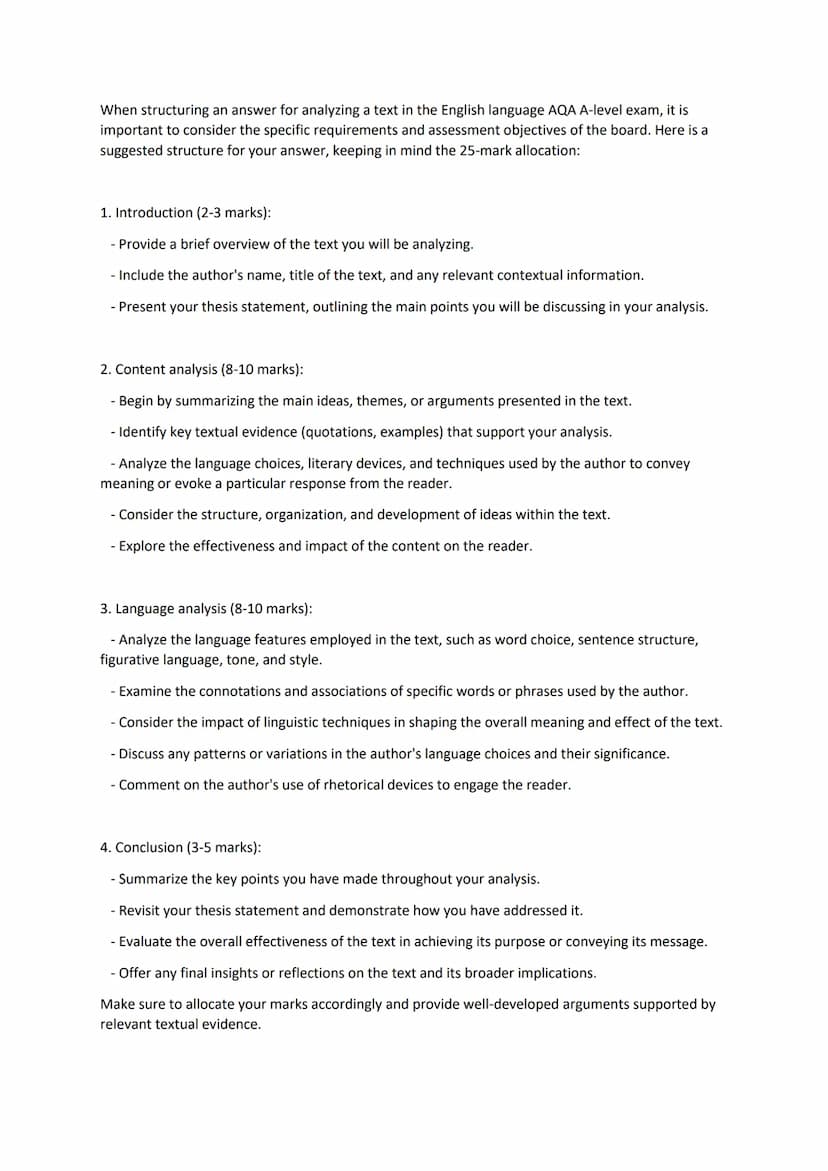 When structuring an answer for a 30-mark opinion article on the AQA board A-level English
Language exam
1. Introduction (approximately 2-3 m