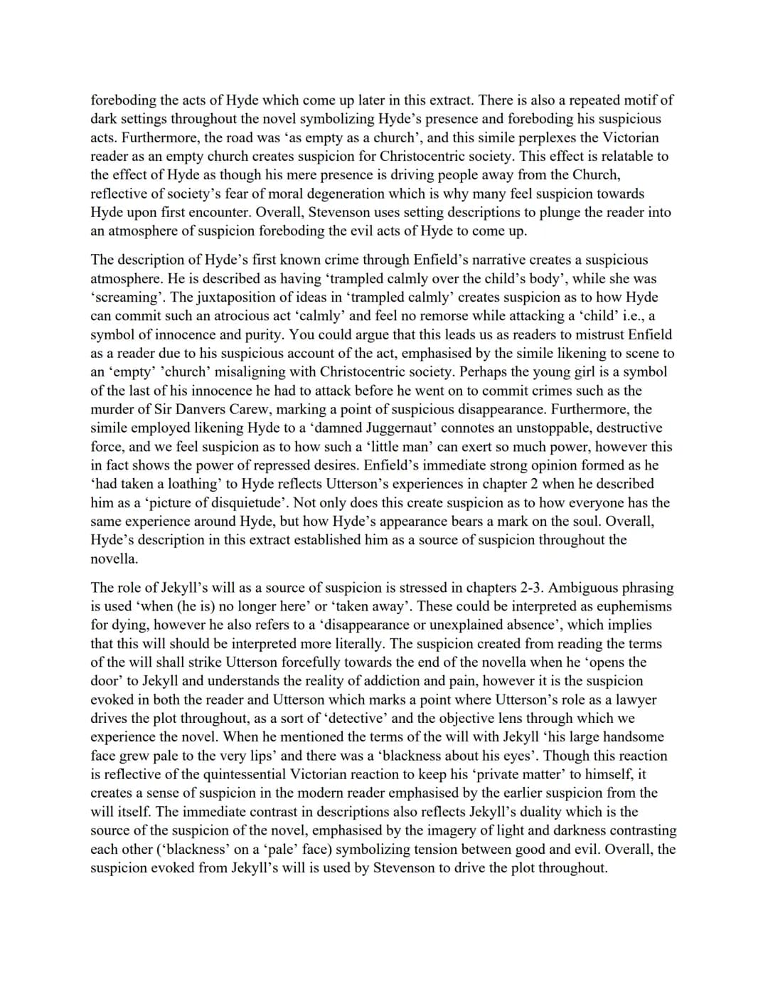 GCSE AQA English Literature
Dr Jekyll and Mr Hyde by RL Stevenson - practice essays with extracts
"Well, it was this way," returned Mr Enfie