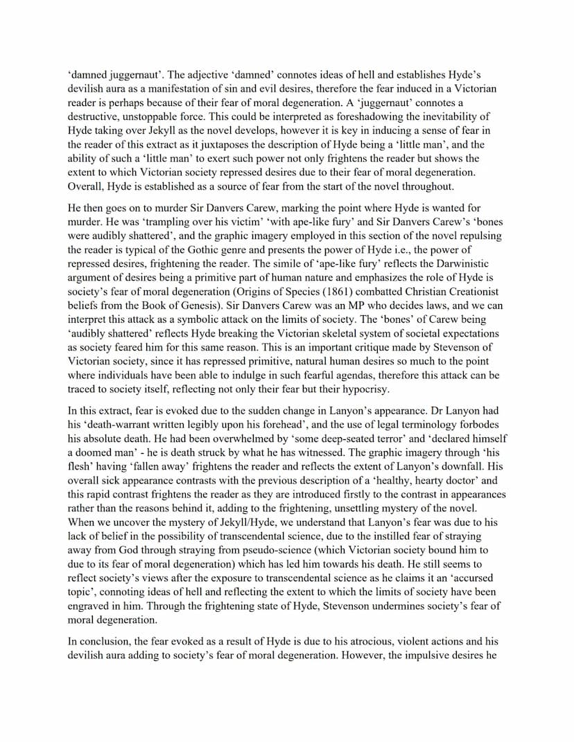 GCSE AQA English Literature
Dr Jekyll and Mr Hyde by RL Stevenson - practice essays with extracts
"Well, it was this way," returned Mr Enfie