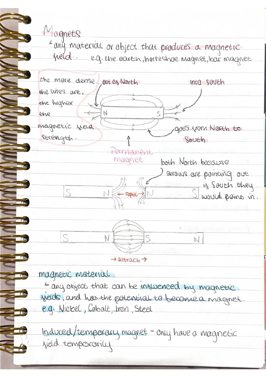 P7 - Magnetism And Electromagnetism GCSE AQA revision notes 