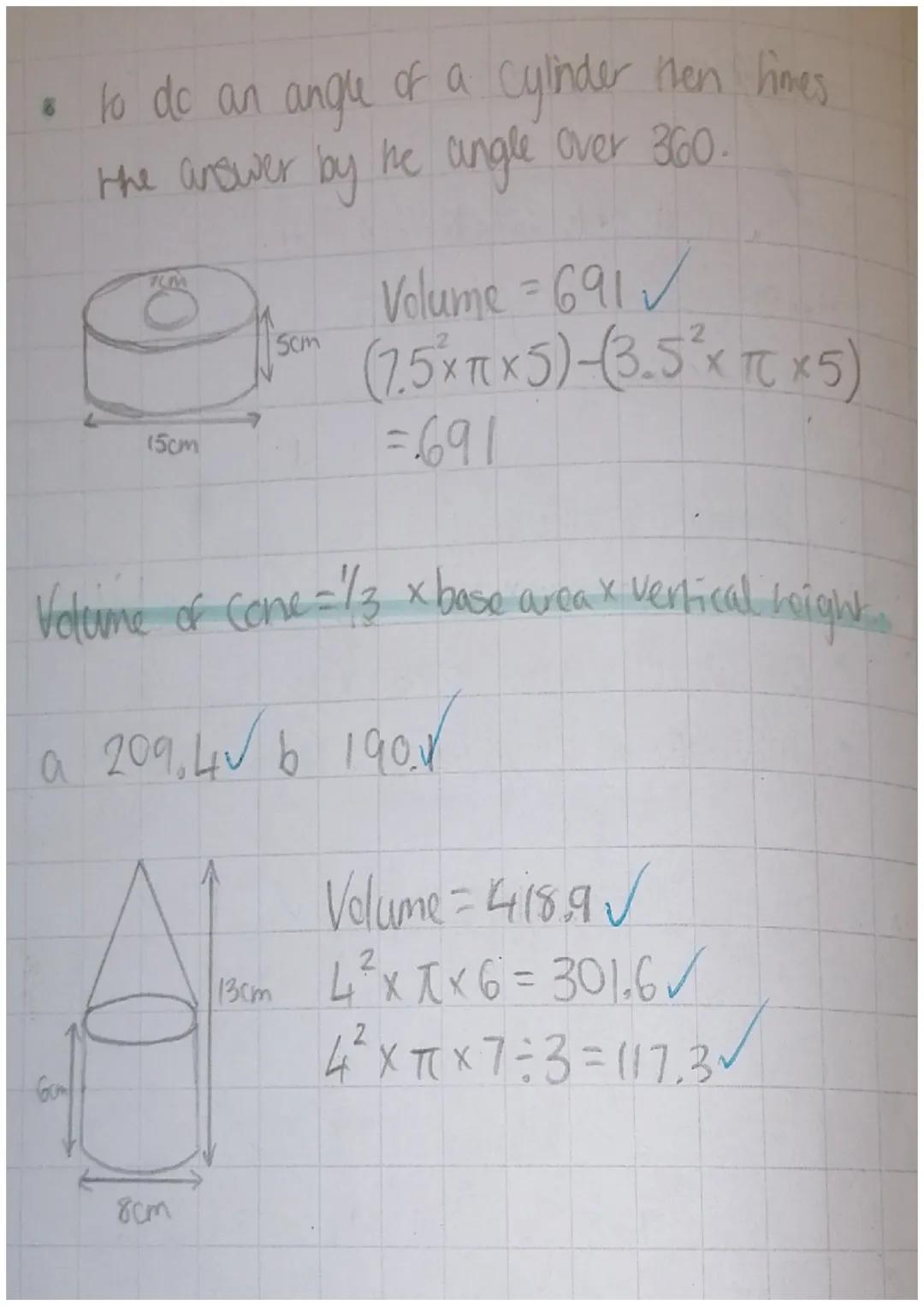 23.5.23
a
b
C
area of a circle- = TEr ²
area radius x radius X π
Area of a Circle
8
Cylinder - volume:
calculate the area of the circle.
mul