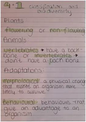 Know Classification + Biodiversity (WJEC 4.1) thumbnail