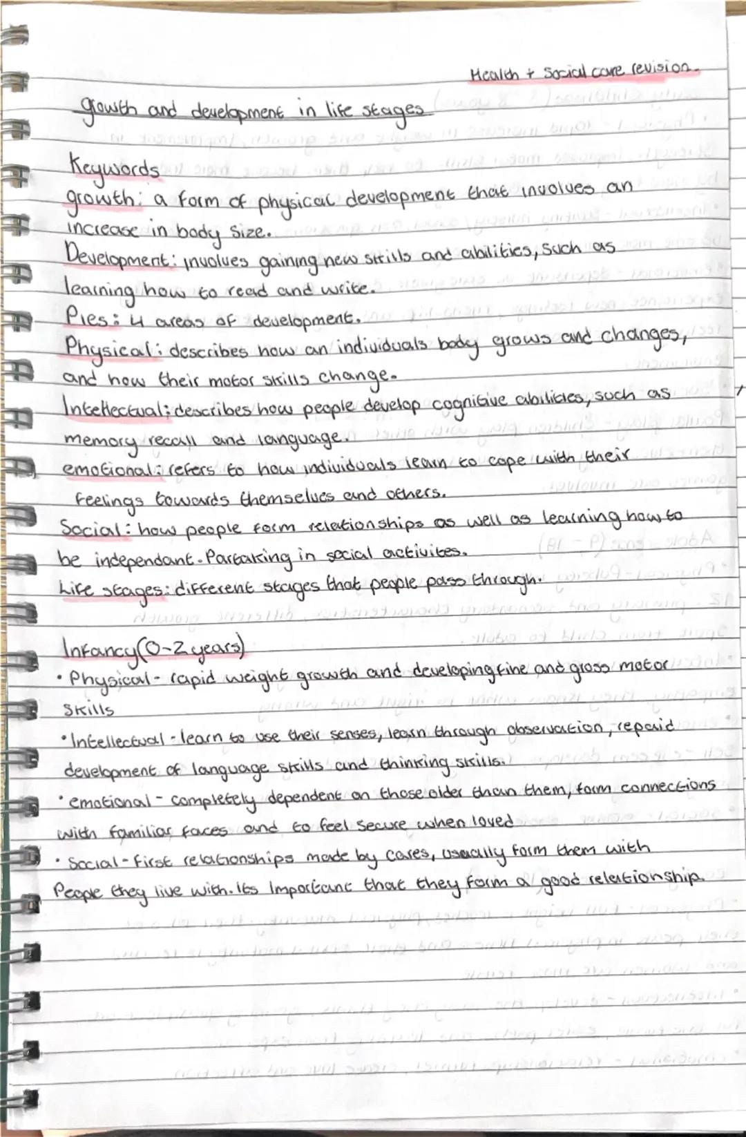 Health and social care revison