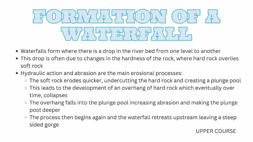 Rivers
RIVERS
Rivers
Rivers
RIVERS Characteristics of a river
• Mouth - The point where a river leaves its
drainage basin and flows into the