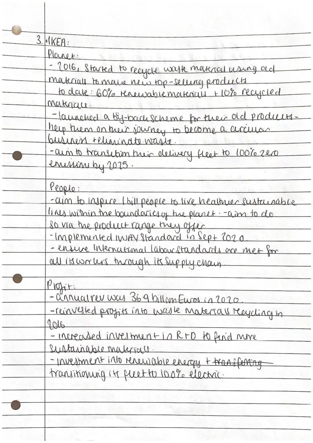 Eluington's triple bottom line (profit, people, planet.
a firmu bottom line is their profit
figure (bottom line on the income
Statement)
-of