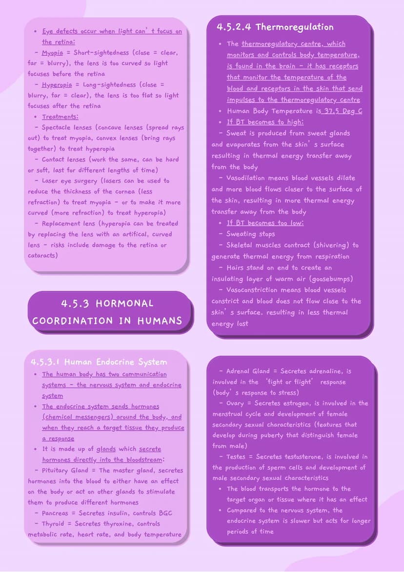 4.5 Homeostasis and Response
4.5.1 HOMEOSTASIS
• Homeostasis is the regulation of the
internal conditions of a cell or
organism, to maintain