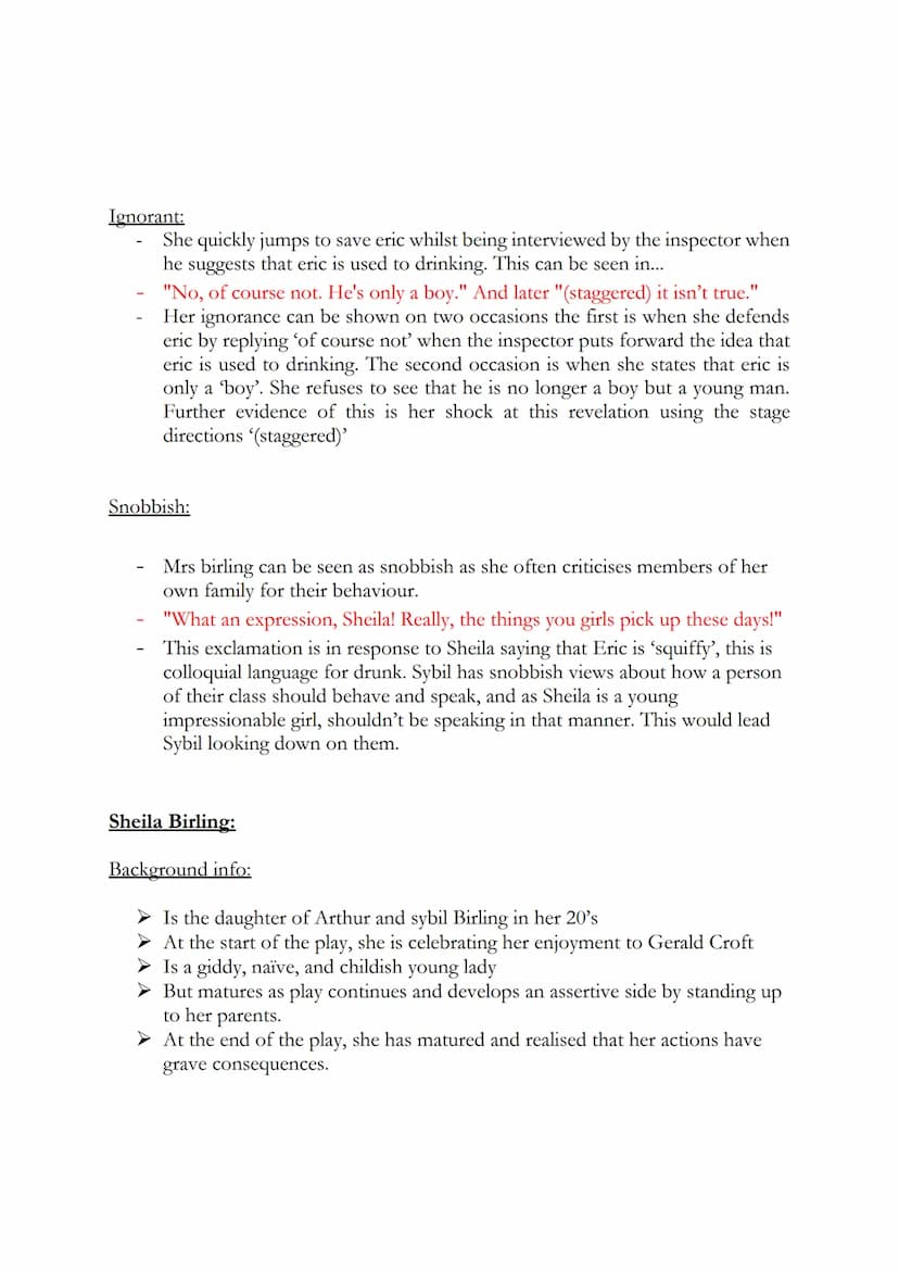 An Inspector Calls Quotes:
Mr Arthur Birling:
Background info:
➤ Head of birling household
➤'hard-headed businessman'
He is an active member