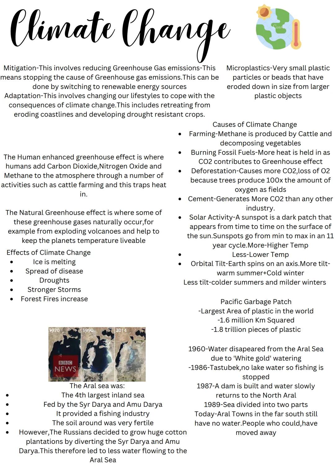 Understanding Climate Change - Year 9 Geography