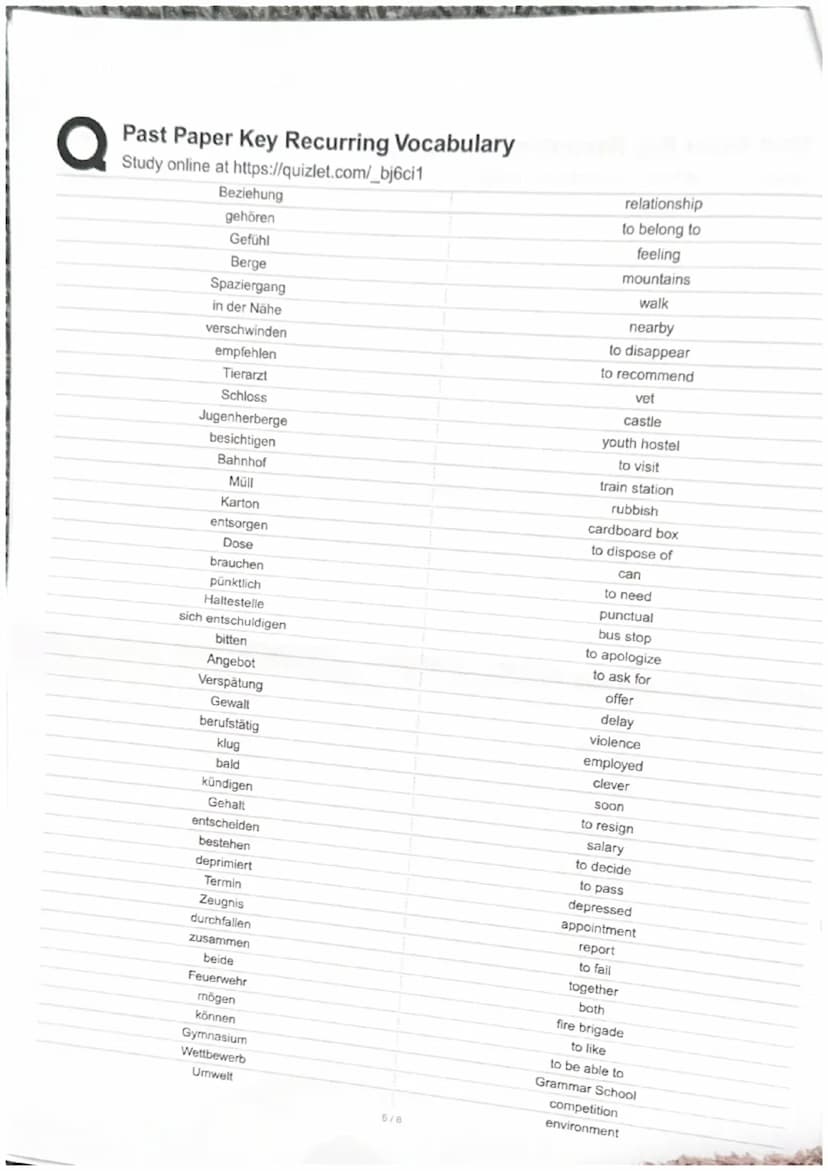 en ending
verb
Freien -Outdoors
I'm falen
Stelle/ Beruf - Job.
teinehmen- to tave part
Freien- holiday
aufhoren to Stop / give up fleißig - 