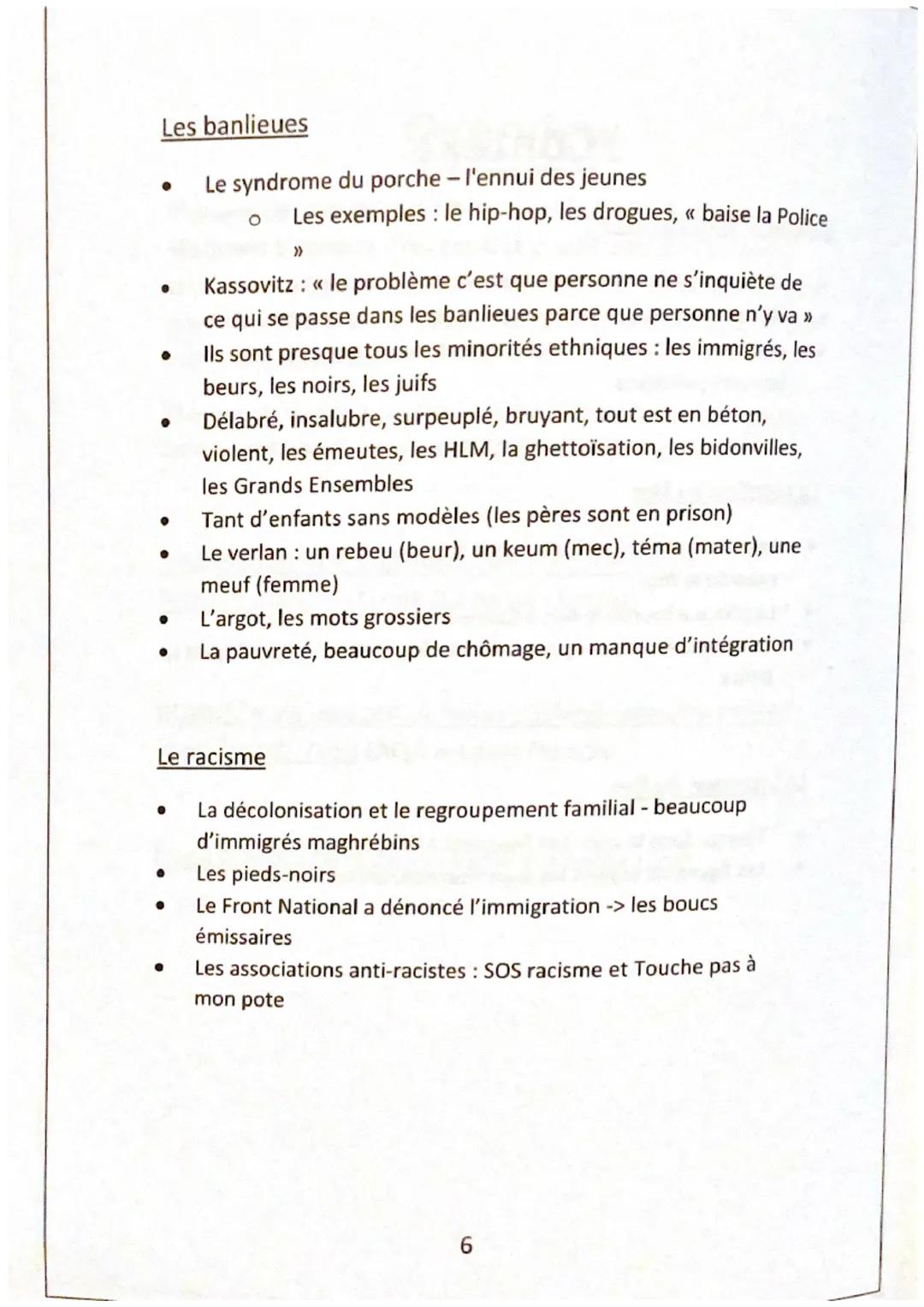 Quand le film était écrit
●
Context
●
La réaction au film
Le premier ministre Alain Juppé a demandé que son cabinet
regarde le film
La polic