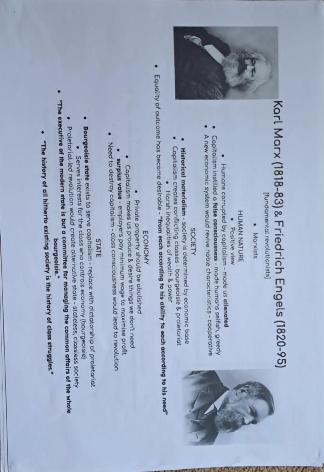 Marxa Engelsbelieved socialism would be
achieved by class-based revollution.
Liberou democracy will be replaced by the
dictoctorship of the 