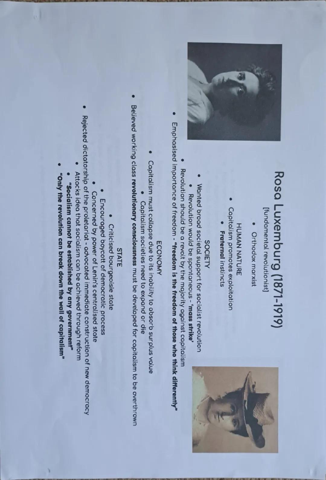 Marxa Engelsbelieved socialism would be
achieved by class-based revollution.
Liberou democracy will be replaced by the
dictoctorship of the 