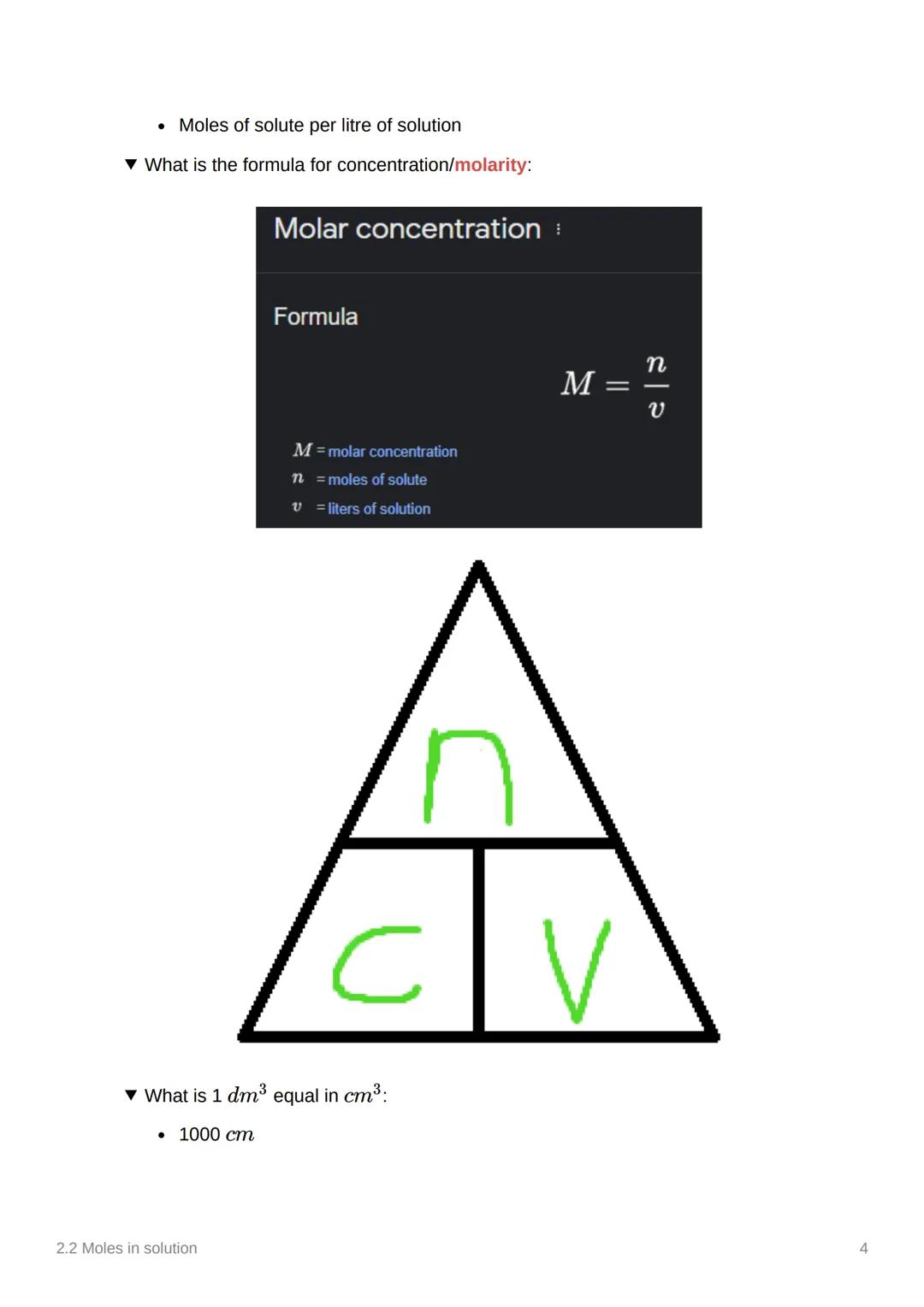 2.2 Moles in solution
Notes
Anki
00
Covered in Class Done
To Do List:
Add and Use Specification Refe
Add class Notes
add Freesciencelessons 