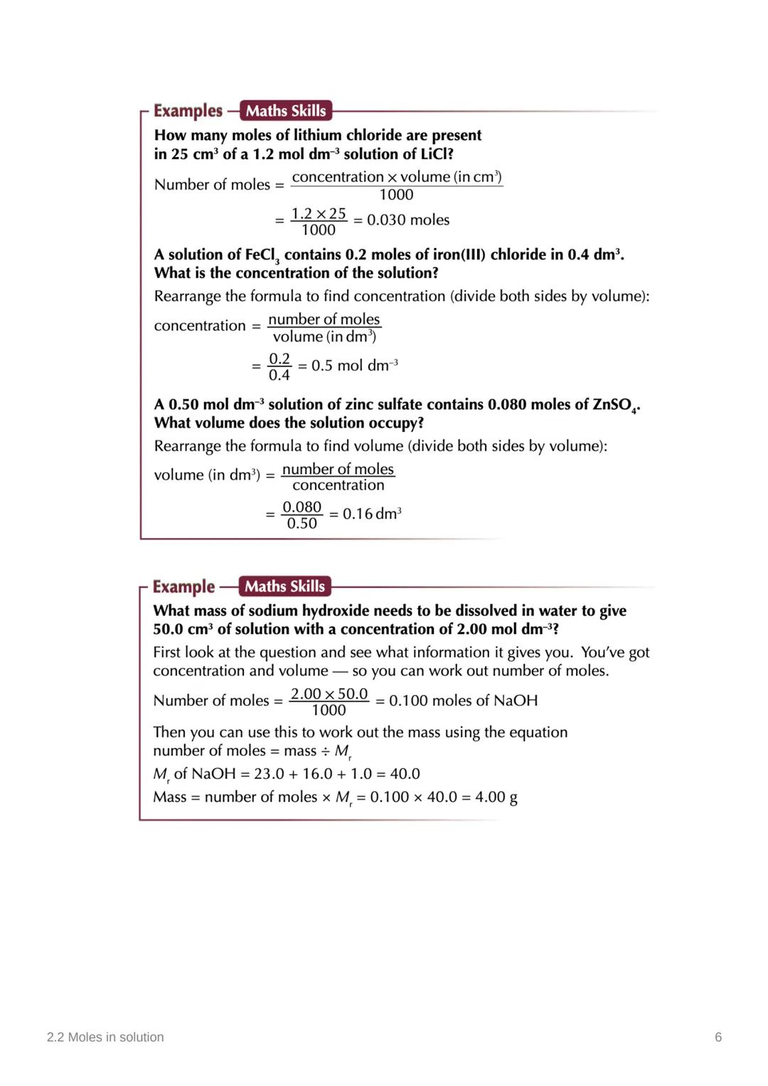 2.2 Moles in solution
Notes
Anki
00
Covered in Class Done
To Do List:
Add and Use Specification Refe
Add class Notes
add Freesciencelessons 
