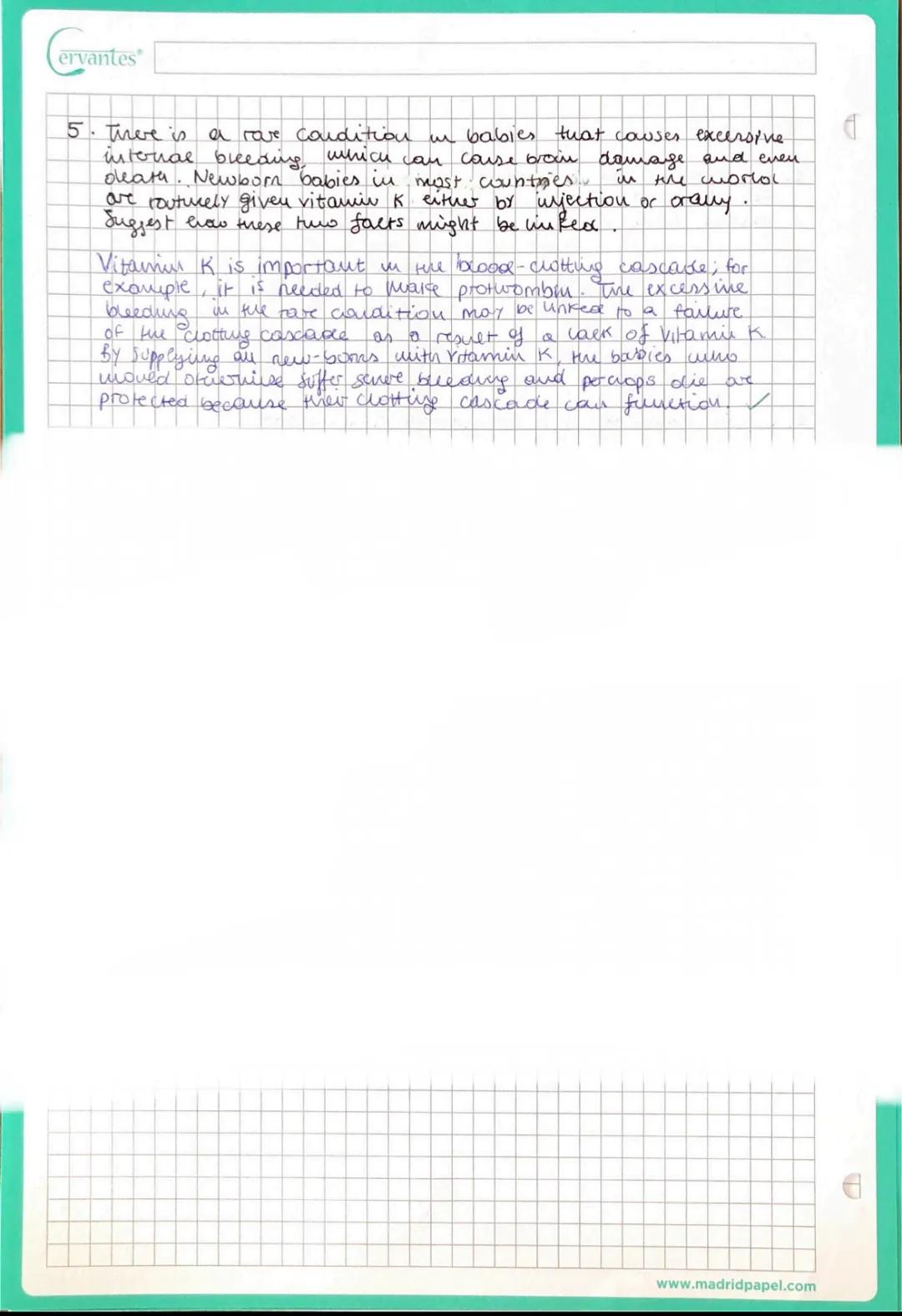 # Cervantes

- Components of blood & functions

Puasma

• Your blood plasma is the fluid part of you mars trasport
System. Over 50% of the b