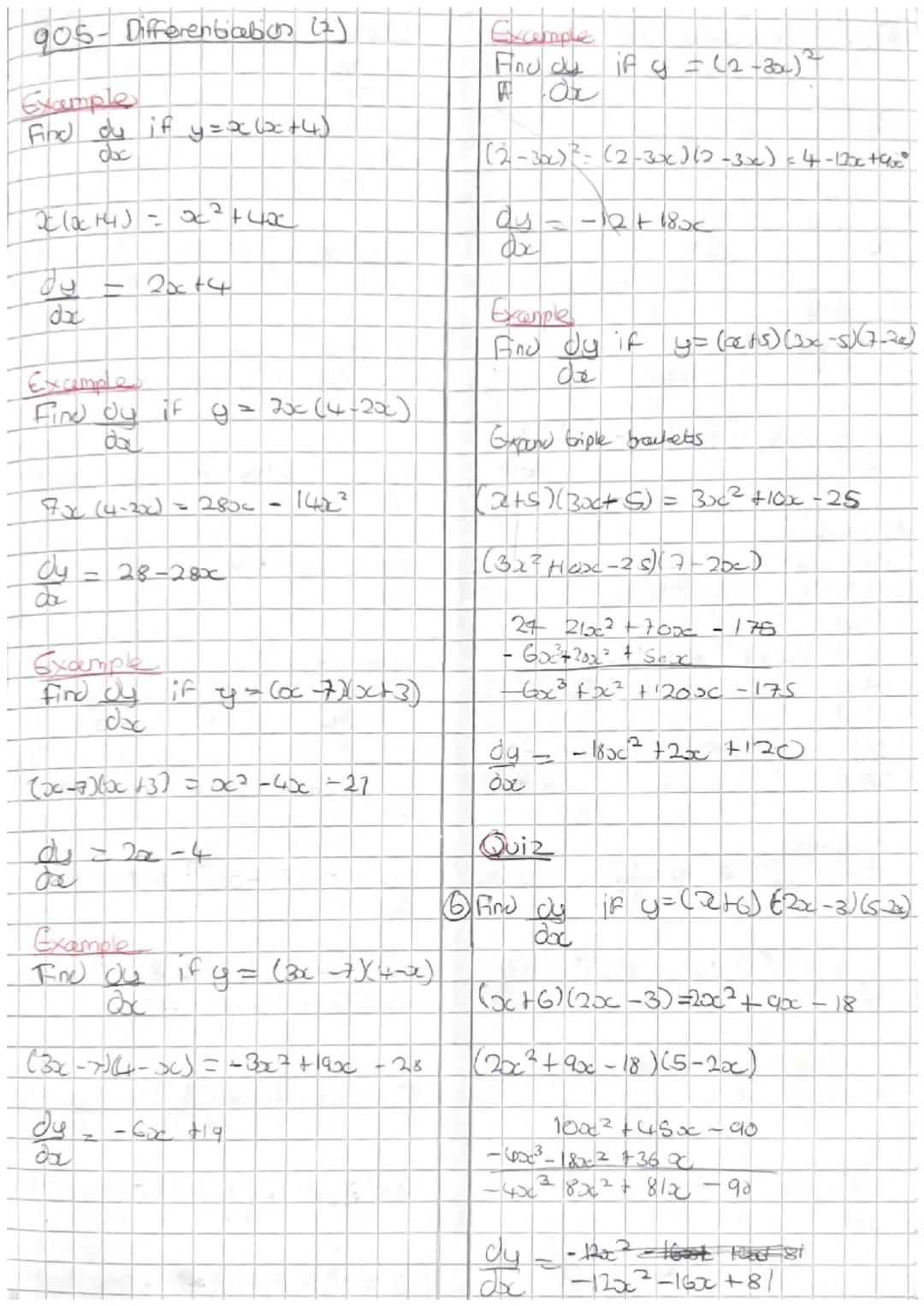 Hegarty maths.
903- Diffrentiation from the
First principles
What is Differentiation?
Differentiation is a method of
finding the gradient (r