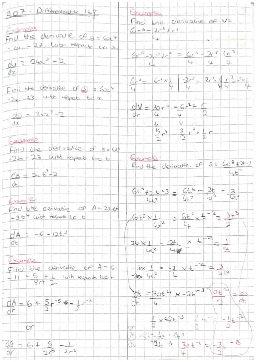 Hegarty maths.
903- Diffrentiation from the
First principles
What is Differentiation?
Differentiation is a method of
finding the gradient (r