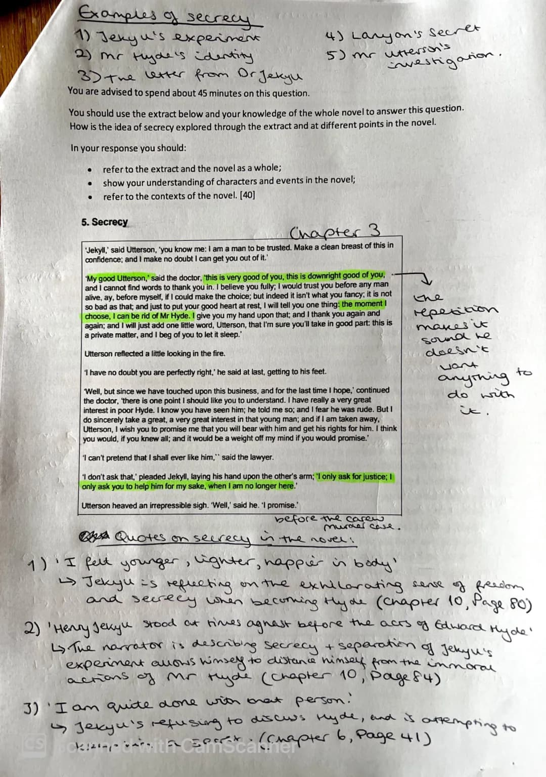 Structure
Think about the chapter titles. What is their relationship to the content of
the chapter are they all purely descriptive, for exam