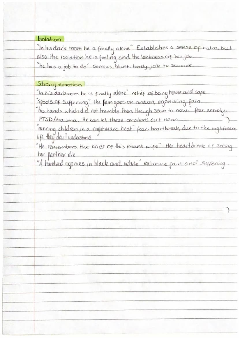 2
2
Carol Ann Duffy - Poetry themes.
War Photographer
• Change: The damage caused by war / lives lost/ the safety in England and the lack of