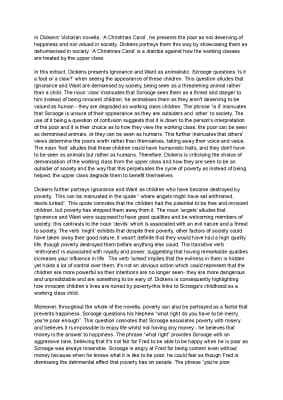 Know Christmas carol poverty essay  thumbnail