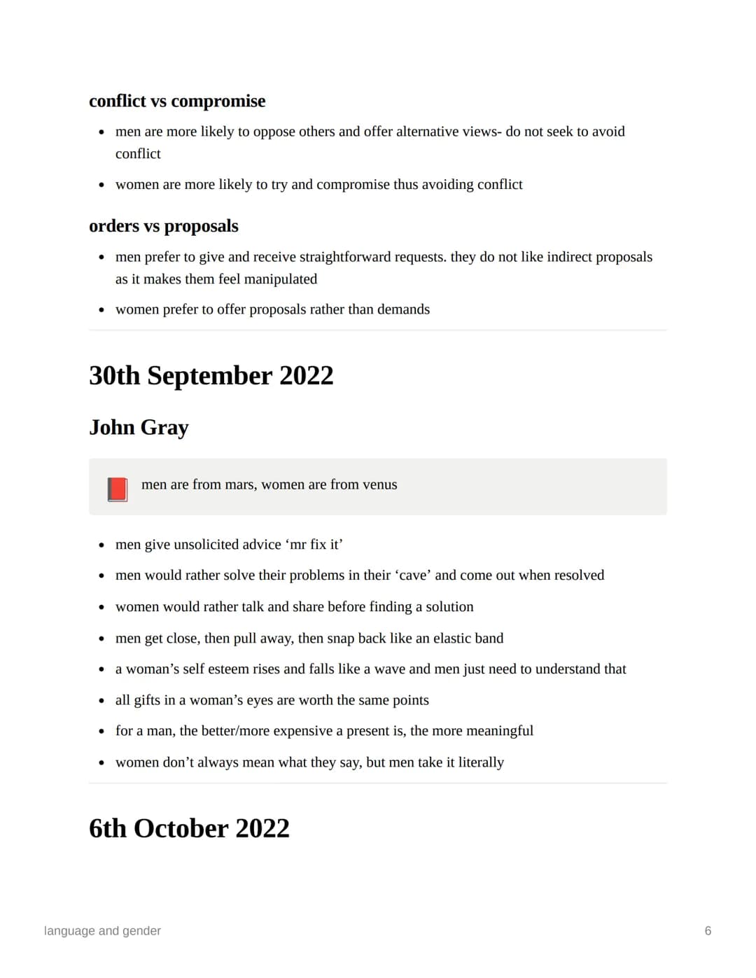 language and gender
Ⓒsubject
english language
Last edited time @November 21, 2022 5:44 PM
deadline
= notes
status
© type
key terms highlight