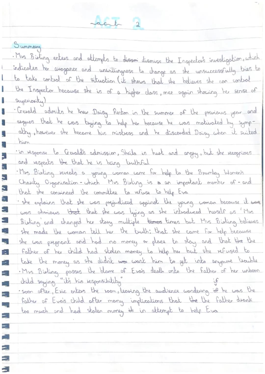Quotes:
•M.
Mr. Biling
•Mis. Biding
Sheila
•Eric
•Gudd
•The Inspector Summary
-the Birting family and Gerald Groft are
celebrating Sheila's 
