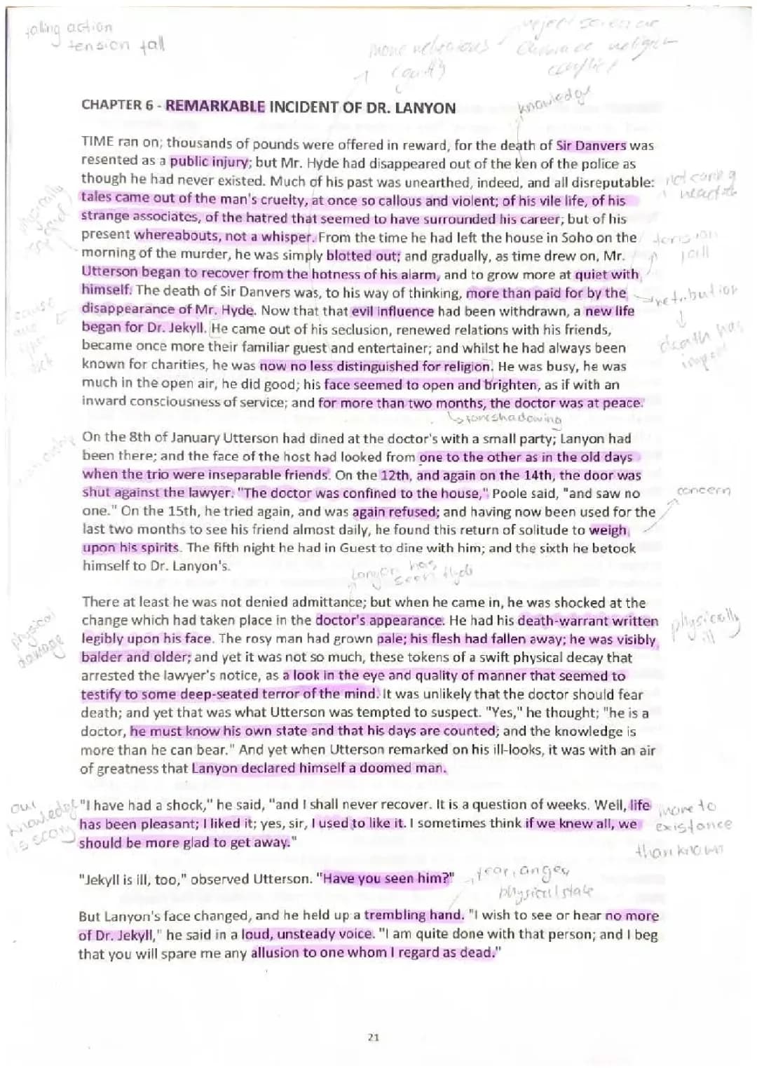 Jekyll and Hyde Chapter 6 and 7: Quotes, Summaries, and Dr. Lanyon's Incident