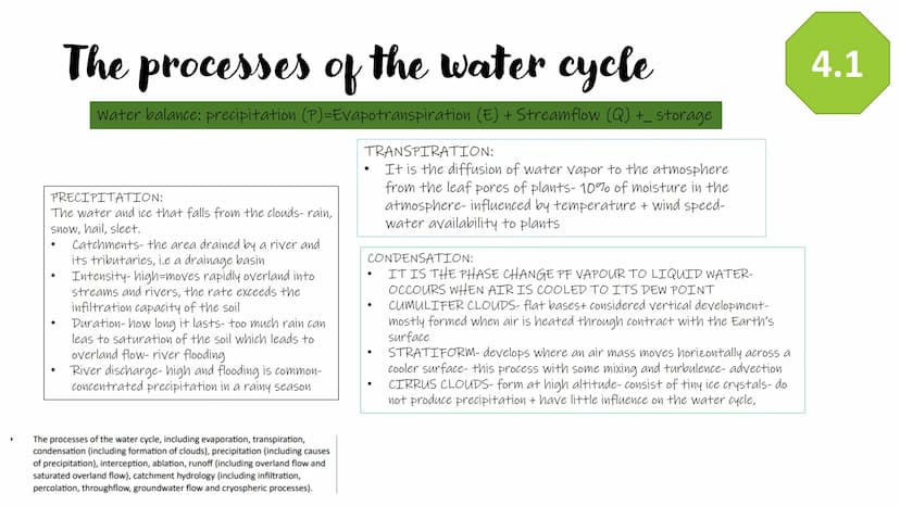 Earths life
support systems
Revision powerpoint ●
●
The importance of water and carbon 4.1
to life of earth?
Water
●
Water helps to create t