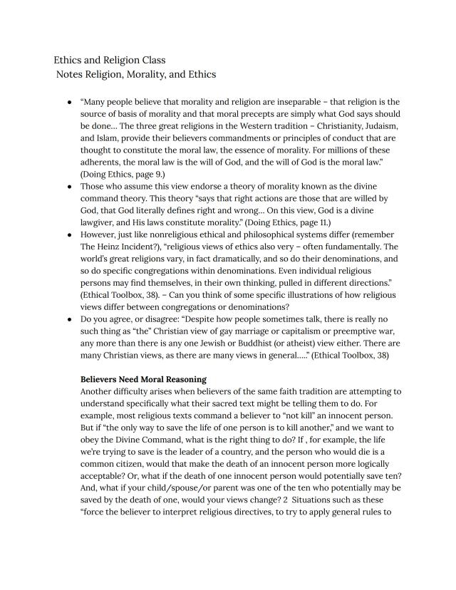 Know Ethics notes  thumbnail