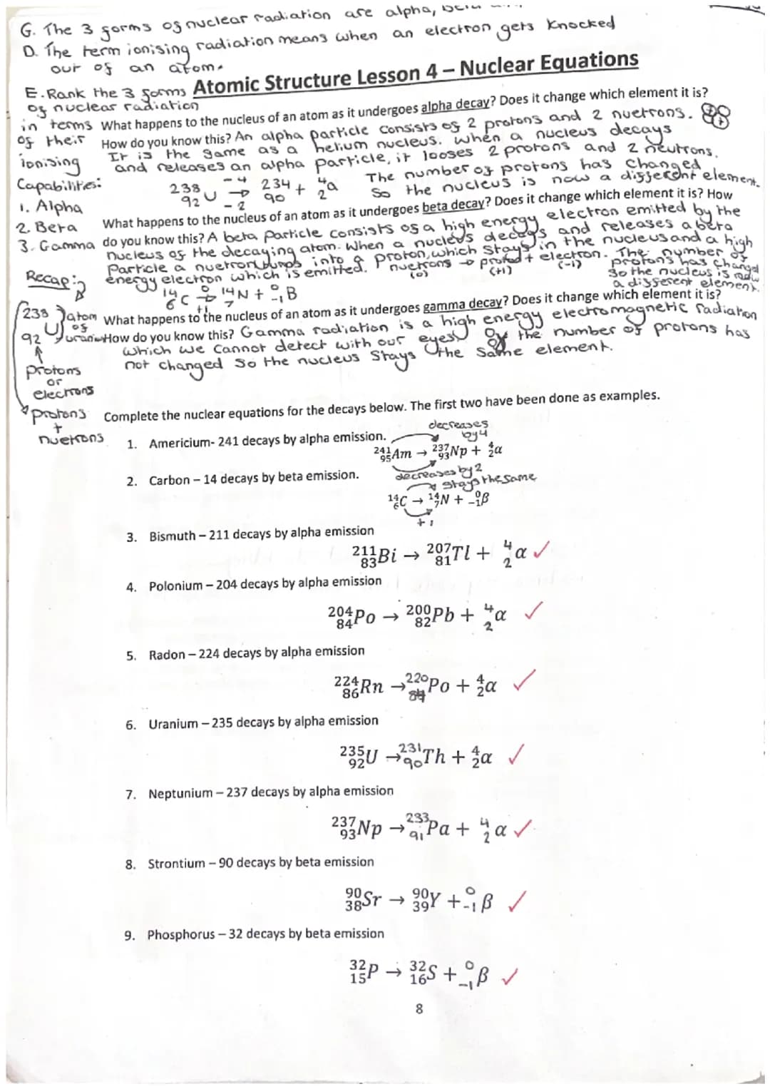 Atomic Structure Lesson 1 - History of Atomic Theory
Scientist
Date they were
working
Ideas about the
atom
Democritus
400 bc
1803
Matter Can
