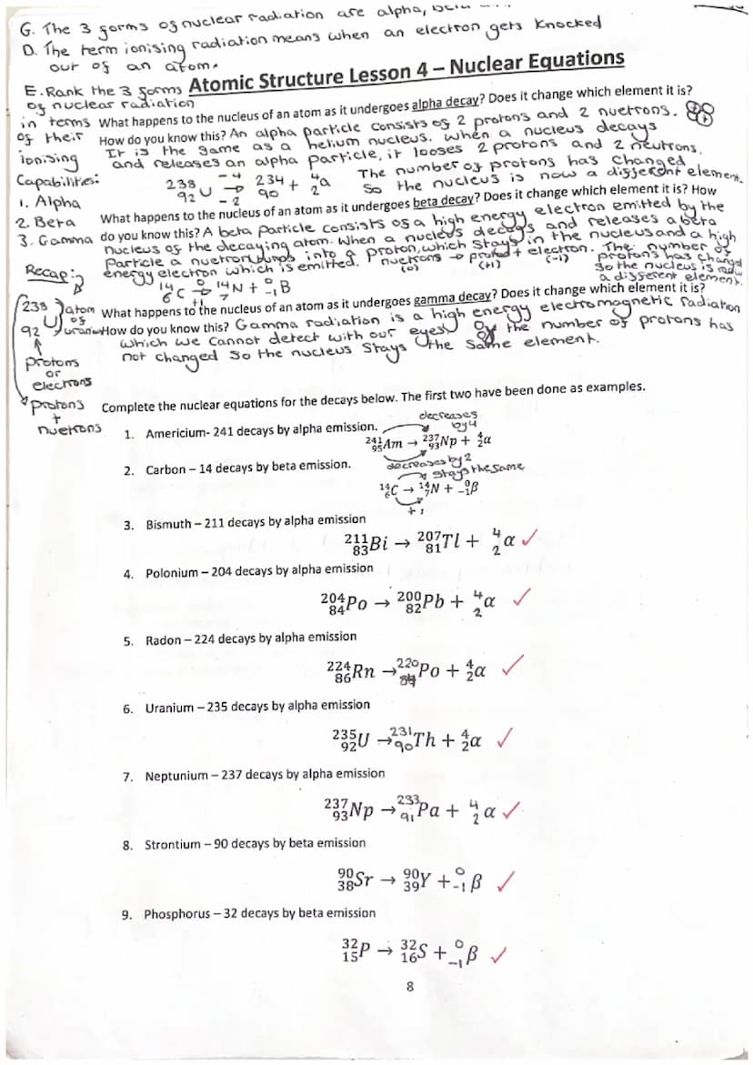 Atomic Structure Lesson 1 - History of Atomic Theory
Scientist
Date they were
working
Ideas about the
atom
Democritus
400 bc
1803
Matter Can