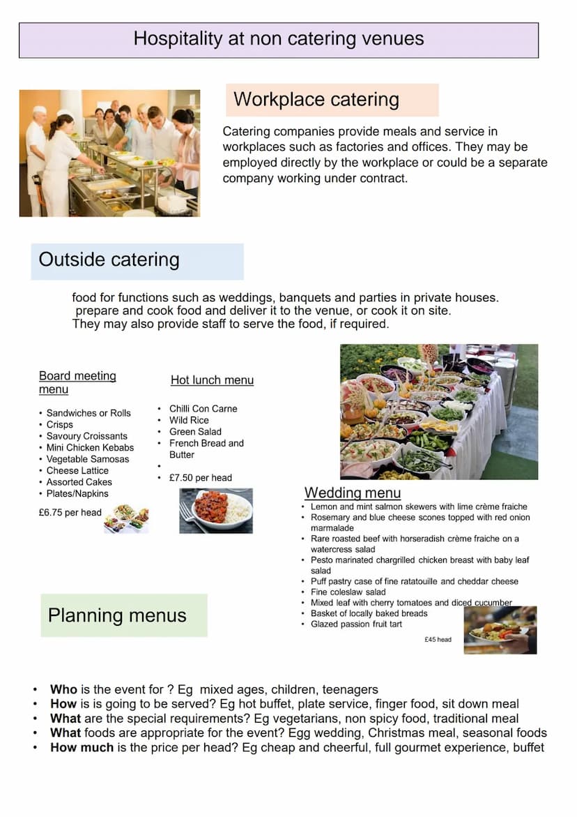 
<h2 id="lo1understandingtheenvironment">LO1: Understanding the Environment</h2>
<p>The WJEC LEVEL 1/2 AWARD in HOSPITALITY AND CATERING A i