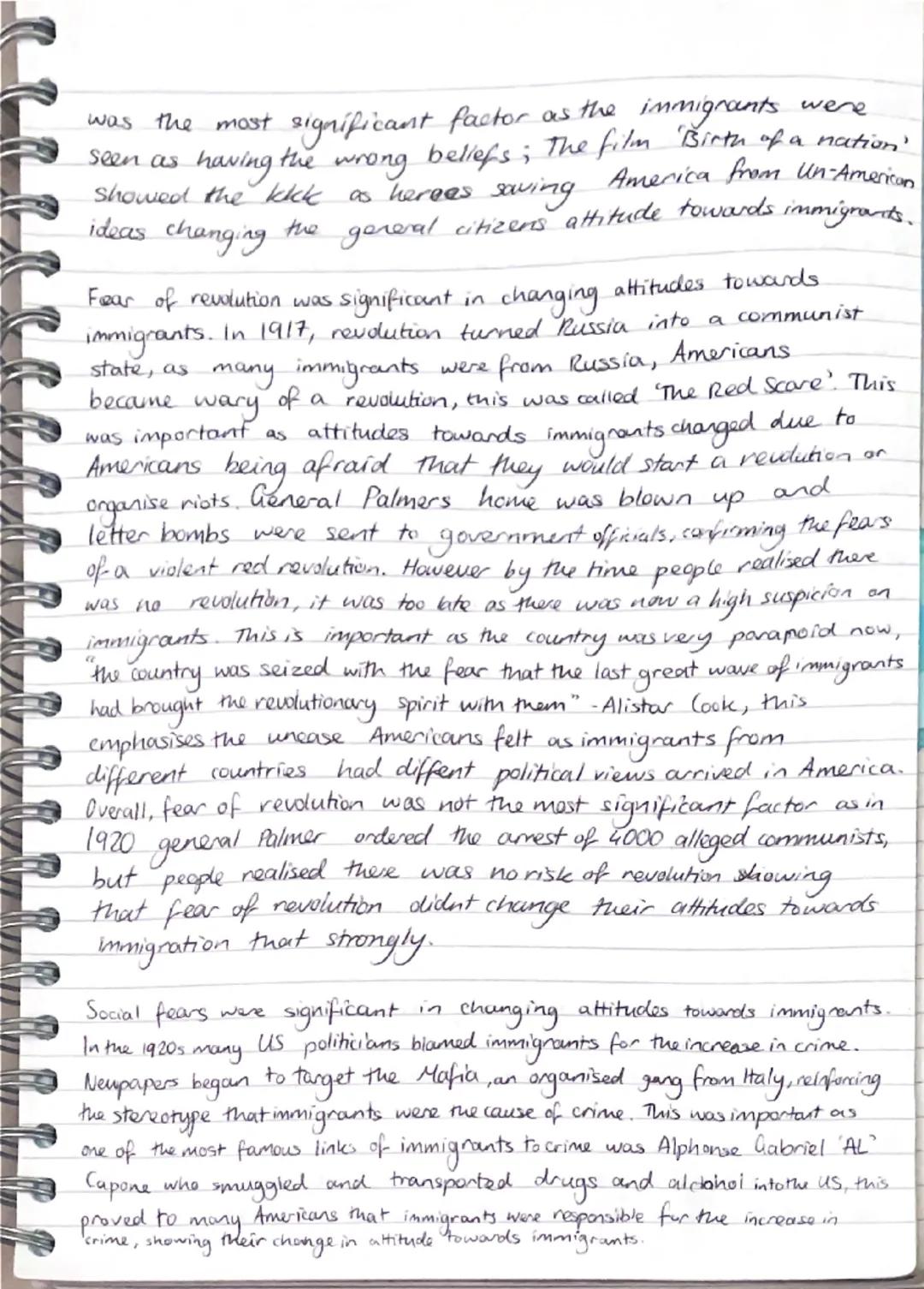 USA

"How important was prejudice and racism as a reason for
changing attitudes towards immigration in the 1920s?"

Throughout the early 190