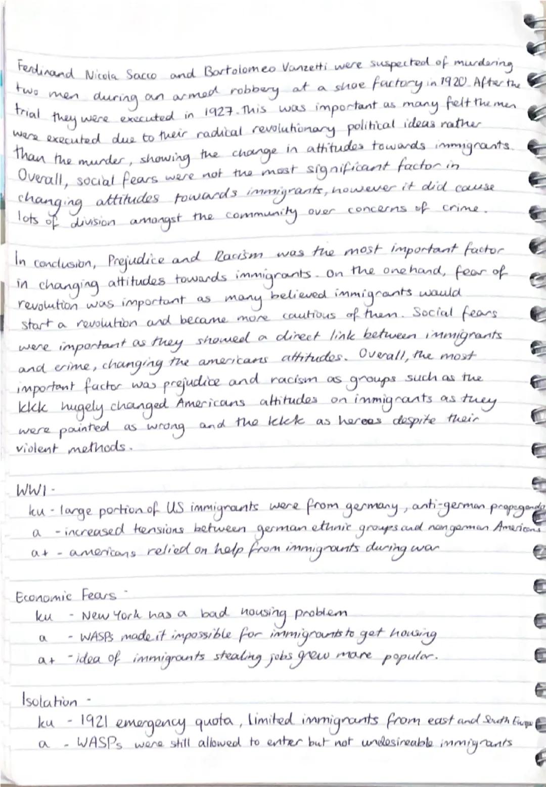 USA

"How important was prejudice and racism as a reason for
changing attitudes towards immigration in the 1920s?"

Throughout the early 190