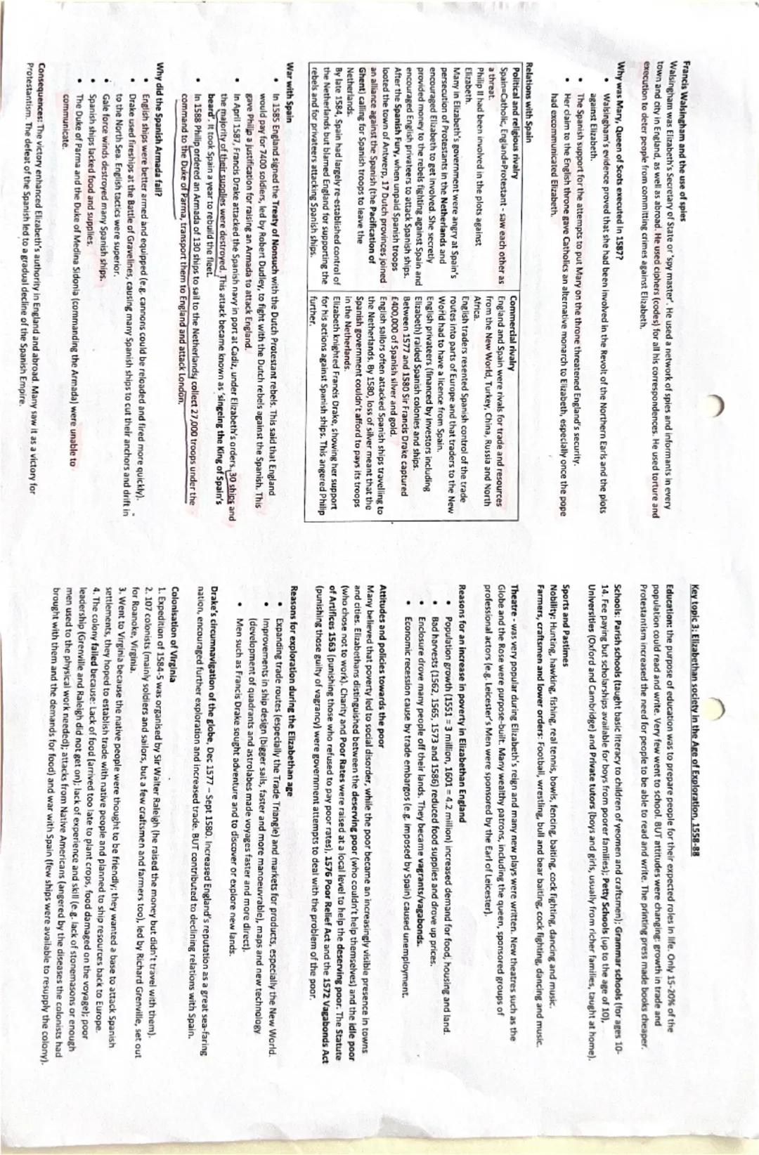 Early Elizabethan England, 1558-88
REVISION SHEET
Key topic 1: Queen, government and religion, 1558-69
Society
Hierarchy in countryside
1. N