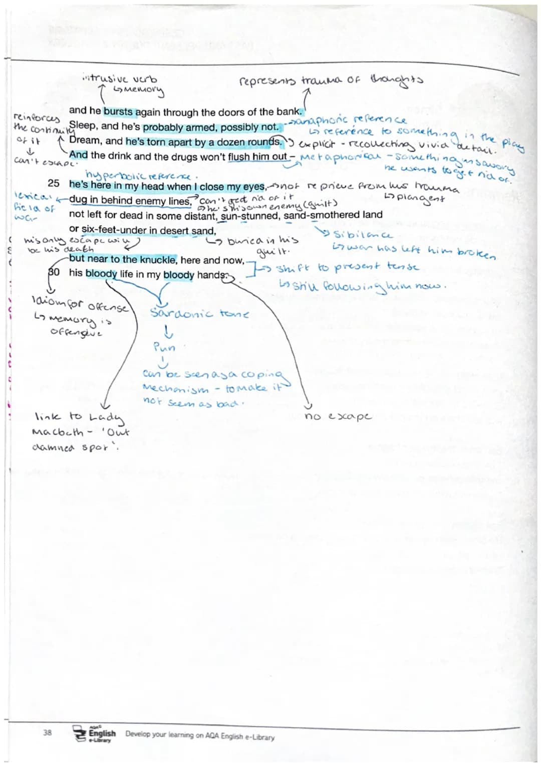GCSE ENGLISH LITERATURE
PAST AND PRESENT: POETRY ANTHOLOGY
1
Remains
Simon
Armitage
(b. 1963)
Physical and psycological
left-overs.
Sin-medi