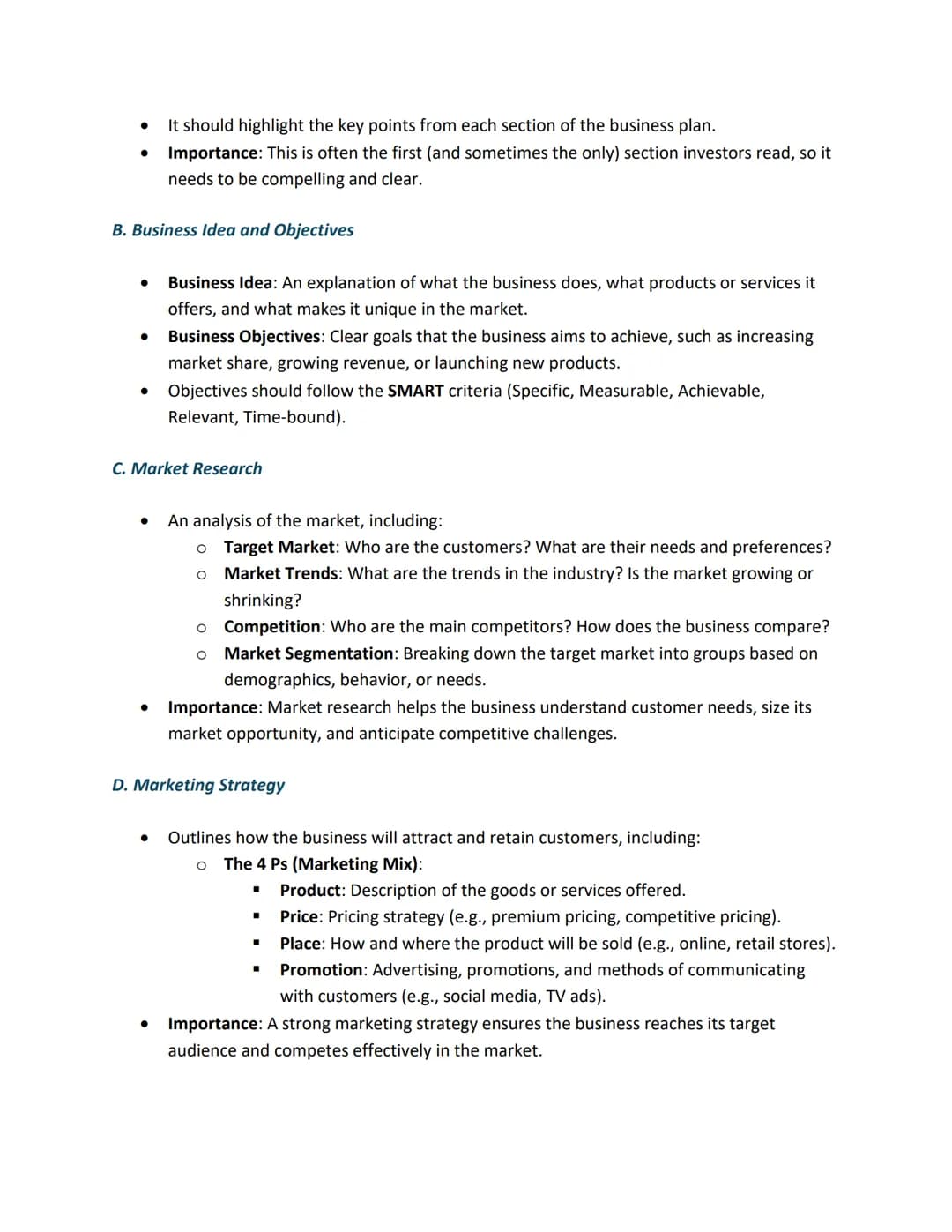1. What is a Business Plan?
A business plan is a formal written document that outlines a company's goals and the strategy
for achieving them