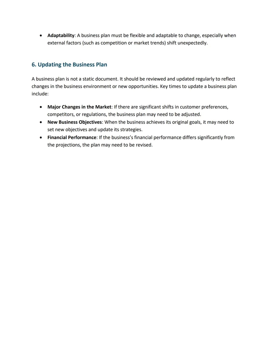 1. What is a Business Plan?
A business plan is a formal written document that outlines a company's goals and the strategy
for achieving them