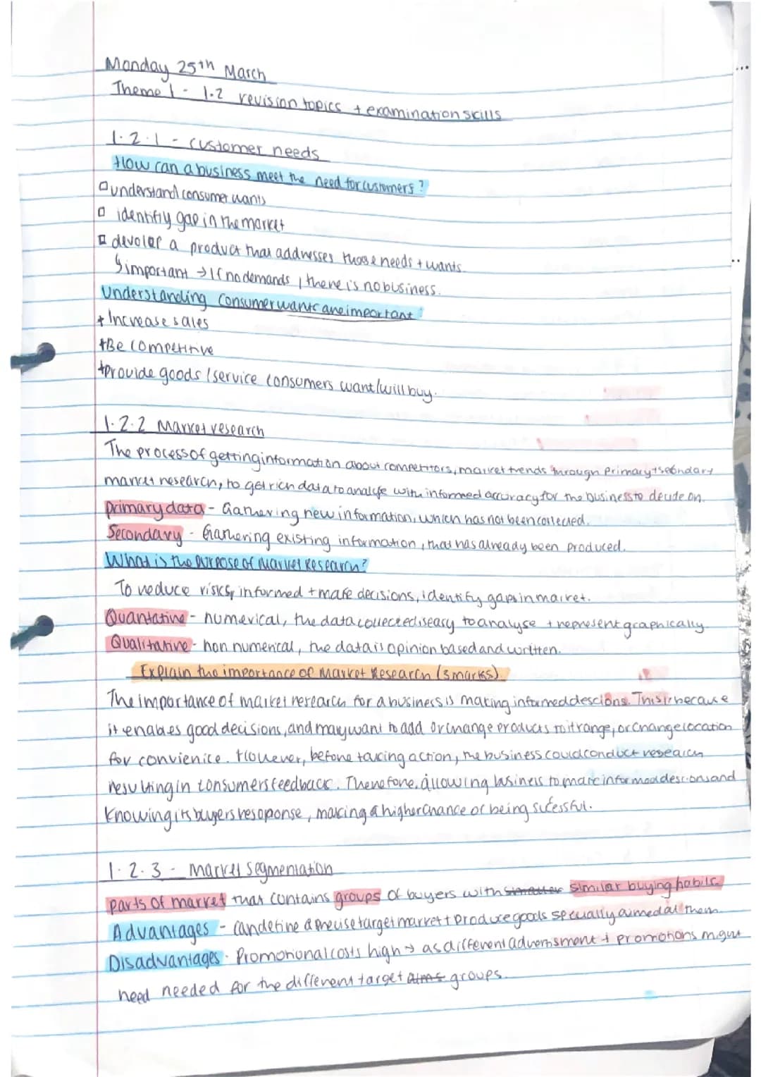 Gcses business paper 1