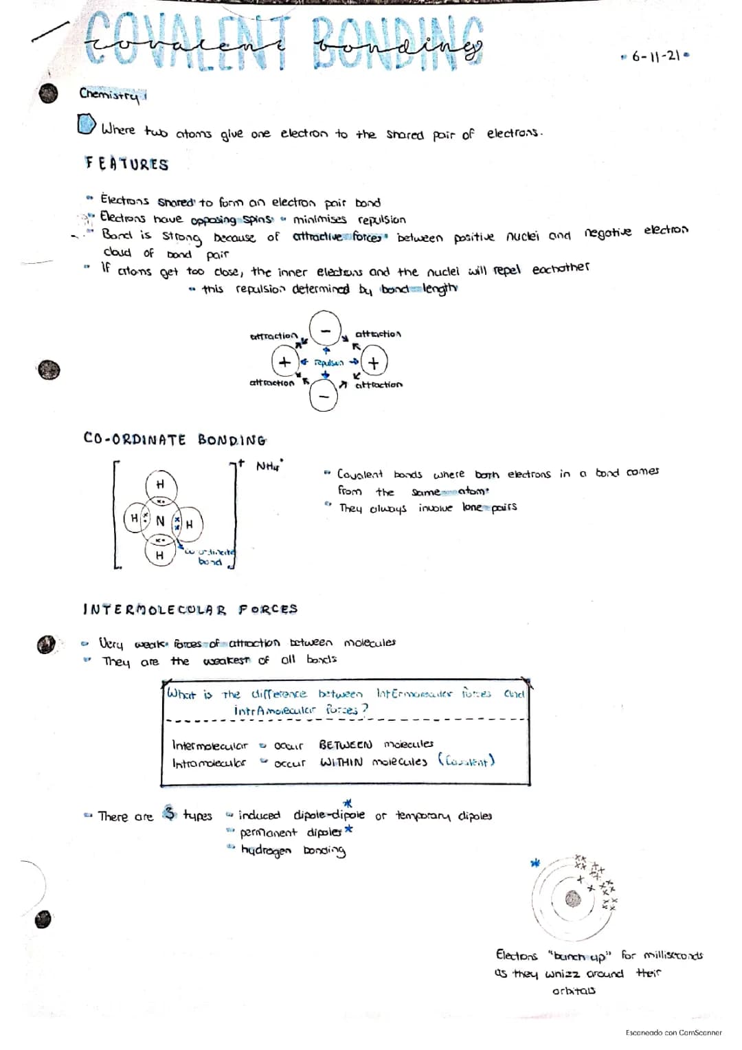Chemical bonding- wjec AS level chemistry