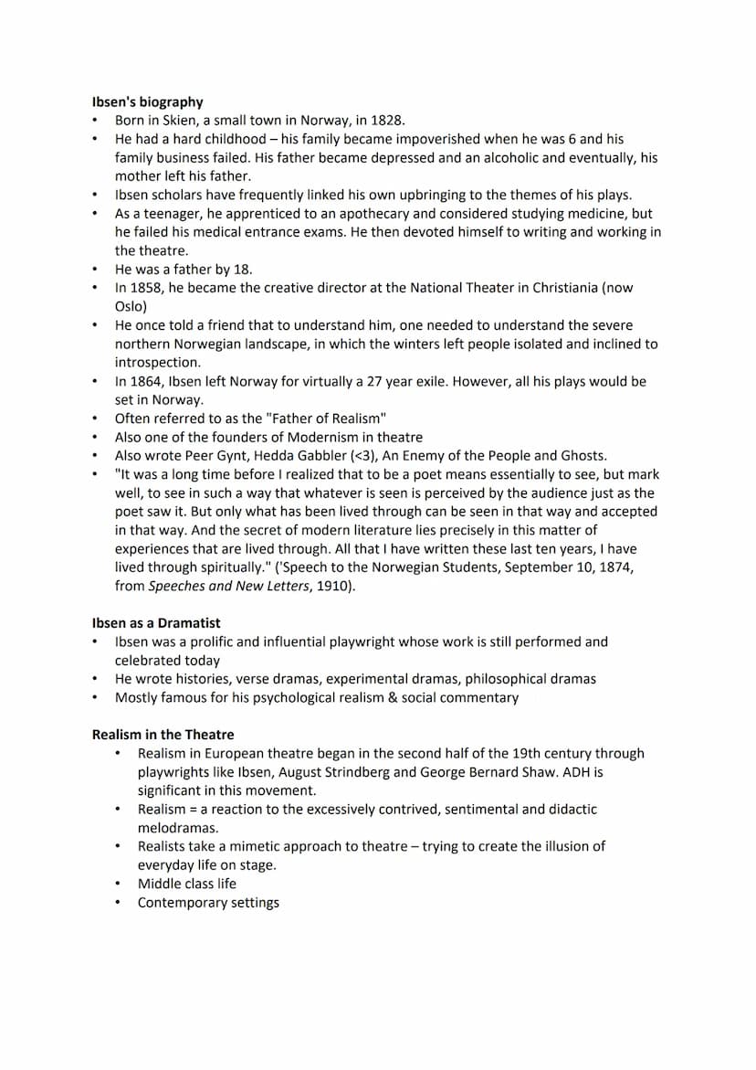 AO1
AO2
AO3
A04
AO5
A Doll's House Information and Context
The exam information
This section of the exam includes six questions, each with a