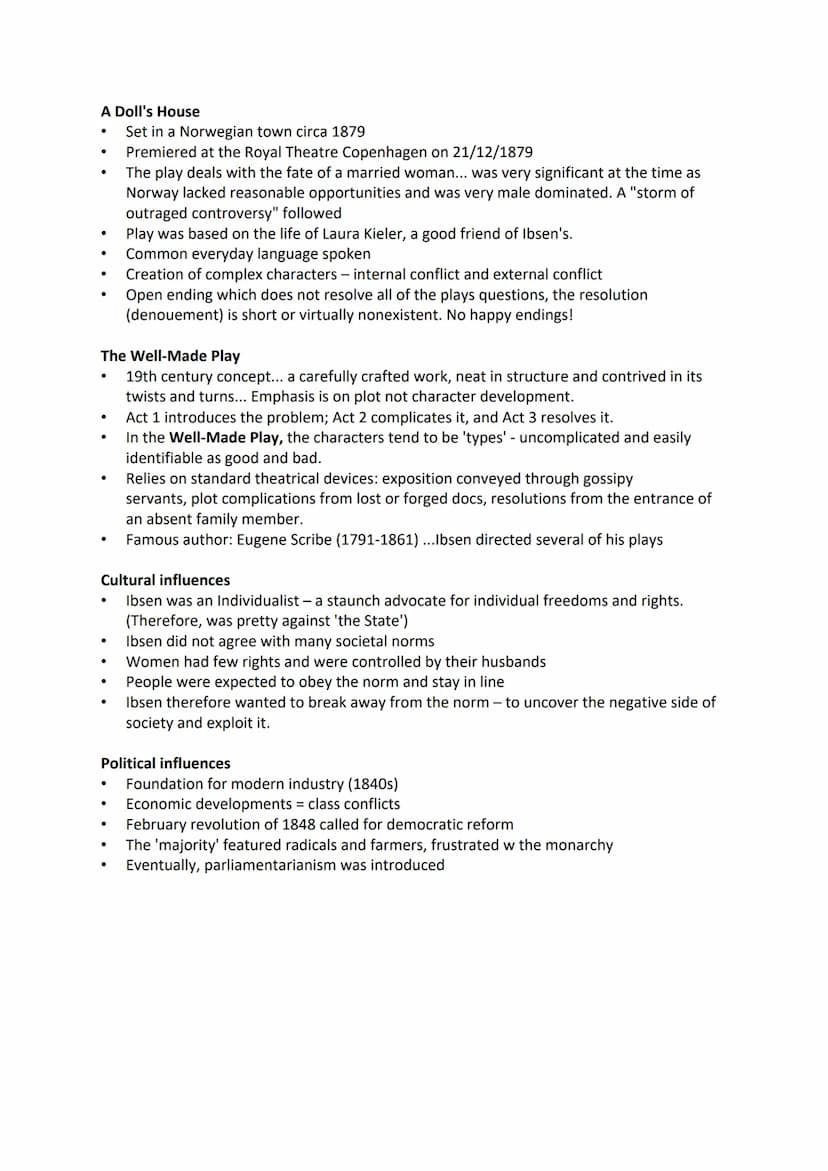 AO1
AO2
AO3
A04
AO5
A Doll's House Information and Context
The exam information
This section of the exam includes six questions, each with a