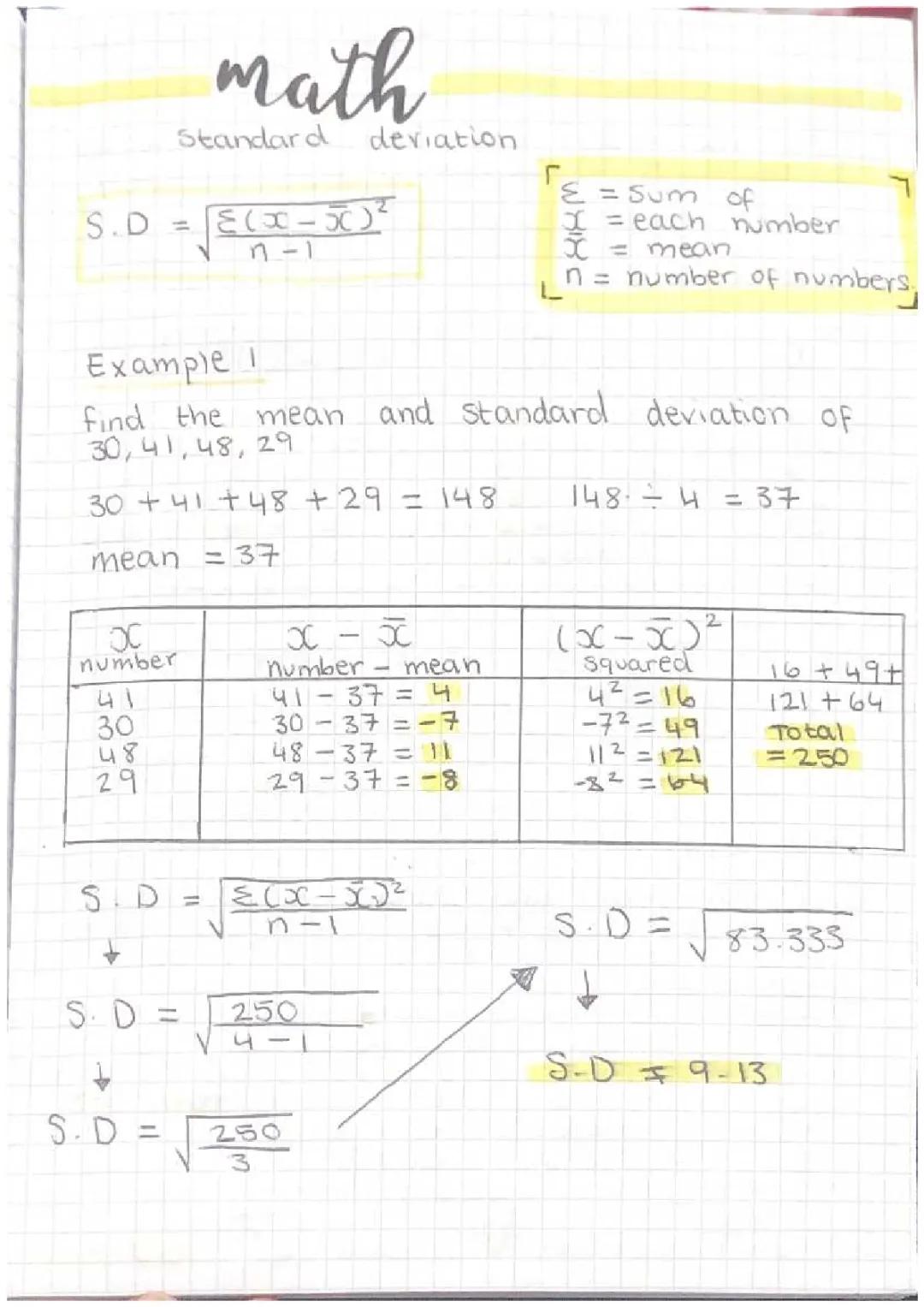 Easy Steps to Calculate Mean and Standard Deviation