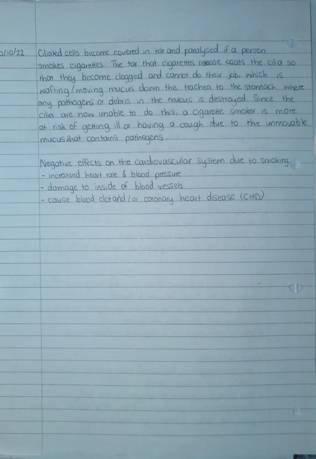 Risk Factors for disease - smoking

Risk factor something which increases the chances of getting a diseas

Risk factors:
-smoking - poor die