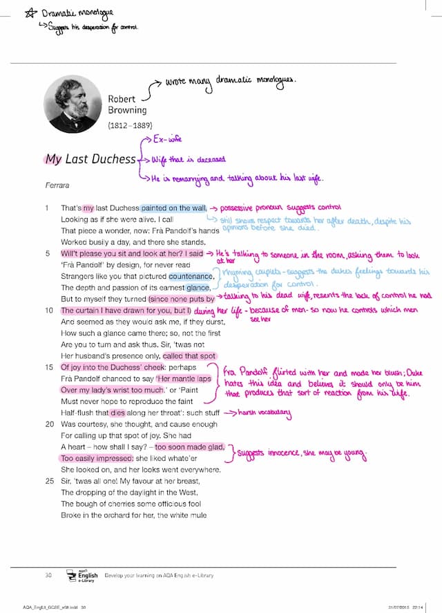 Know My last duchess annotations thumbnail