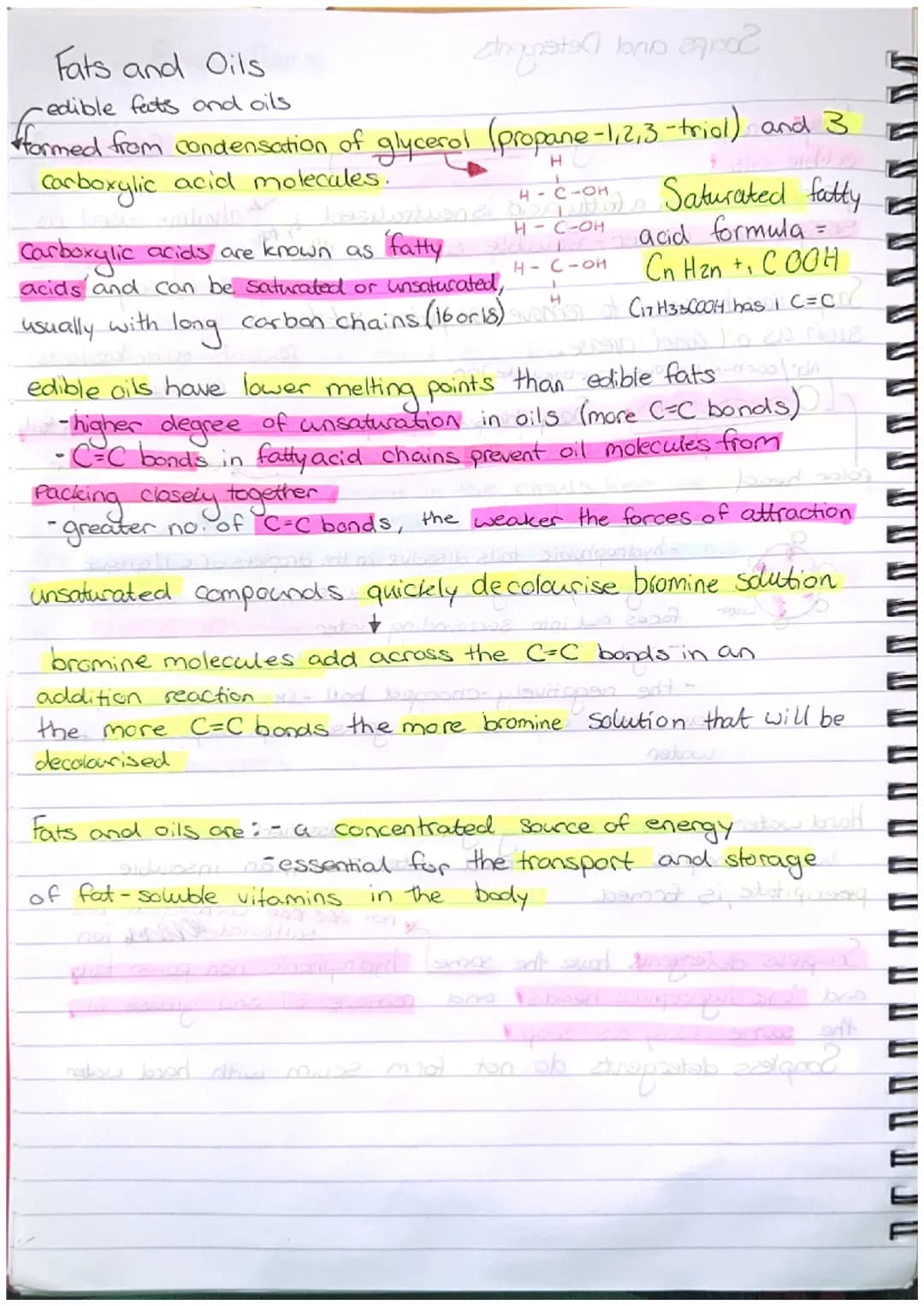 Unit we
higher chemistry Systematic Carbon Chemistry
elorbola
Saturated - compound containing only C-C bonds mhurt minst noo
one bond
C=C
Un