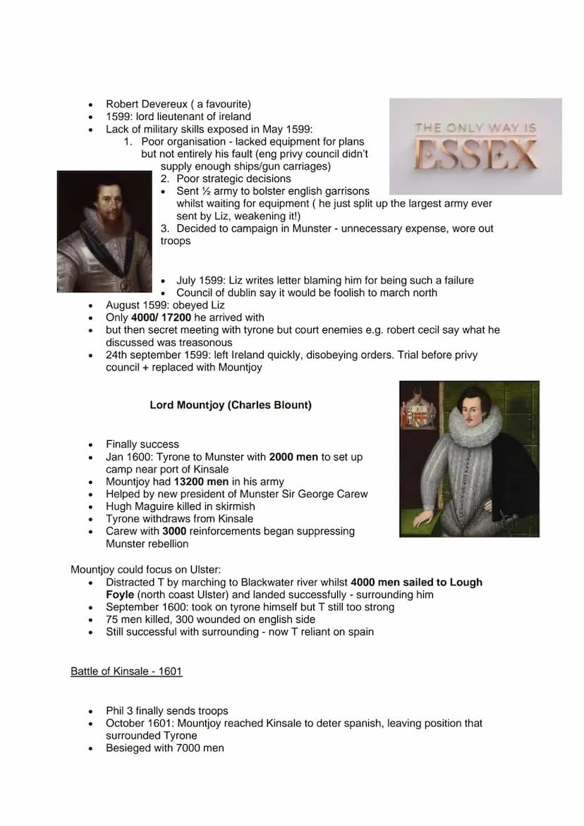 Background knowledge
Previously, monarchs had followed a policy of conciliation e.g. Henry 8 in 1540. This was a
peaceful method of compromi