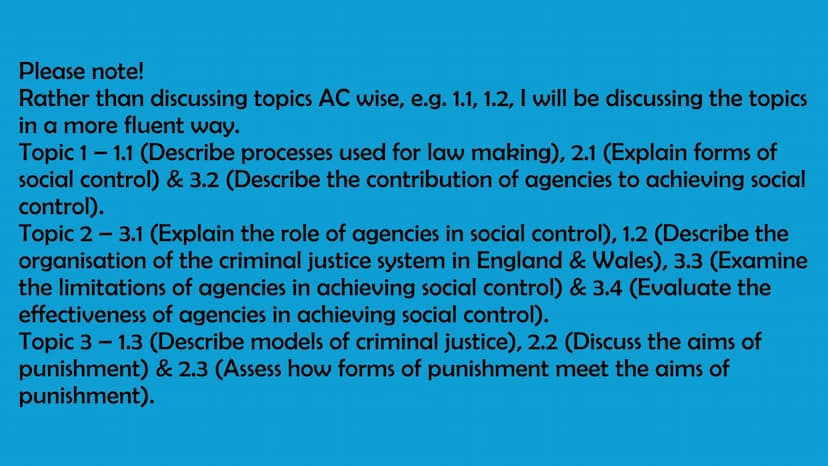 # Unit 4

WJEC Criminology Level 3
Applied Diploma

By Bailie Burnett Please note!
Rather than discussing topics AC wise, e.g. 1.1, 1.2, I w